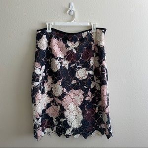 Vince Camuto Embroidered Skirt